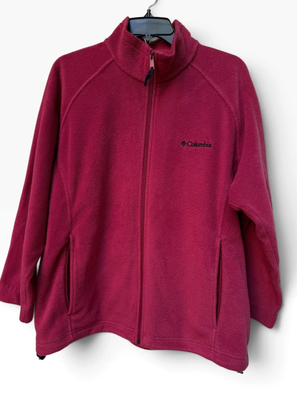 Columbia Women's Fleece Full Zip Cardigan Sweatshirt Jacket with Pockets Size XL